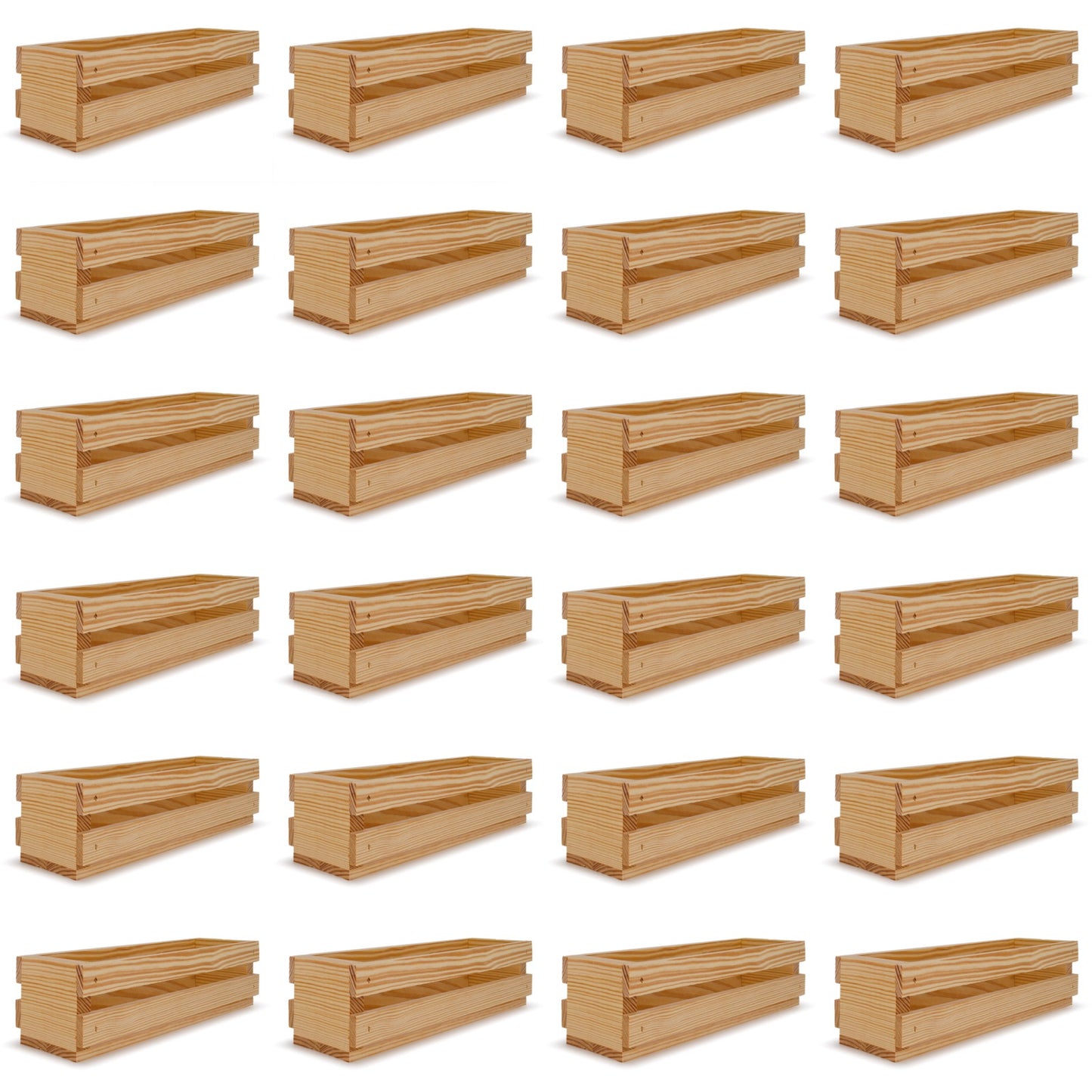 24 Single bottle wine crates 13x3.5x3.5