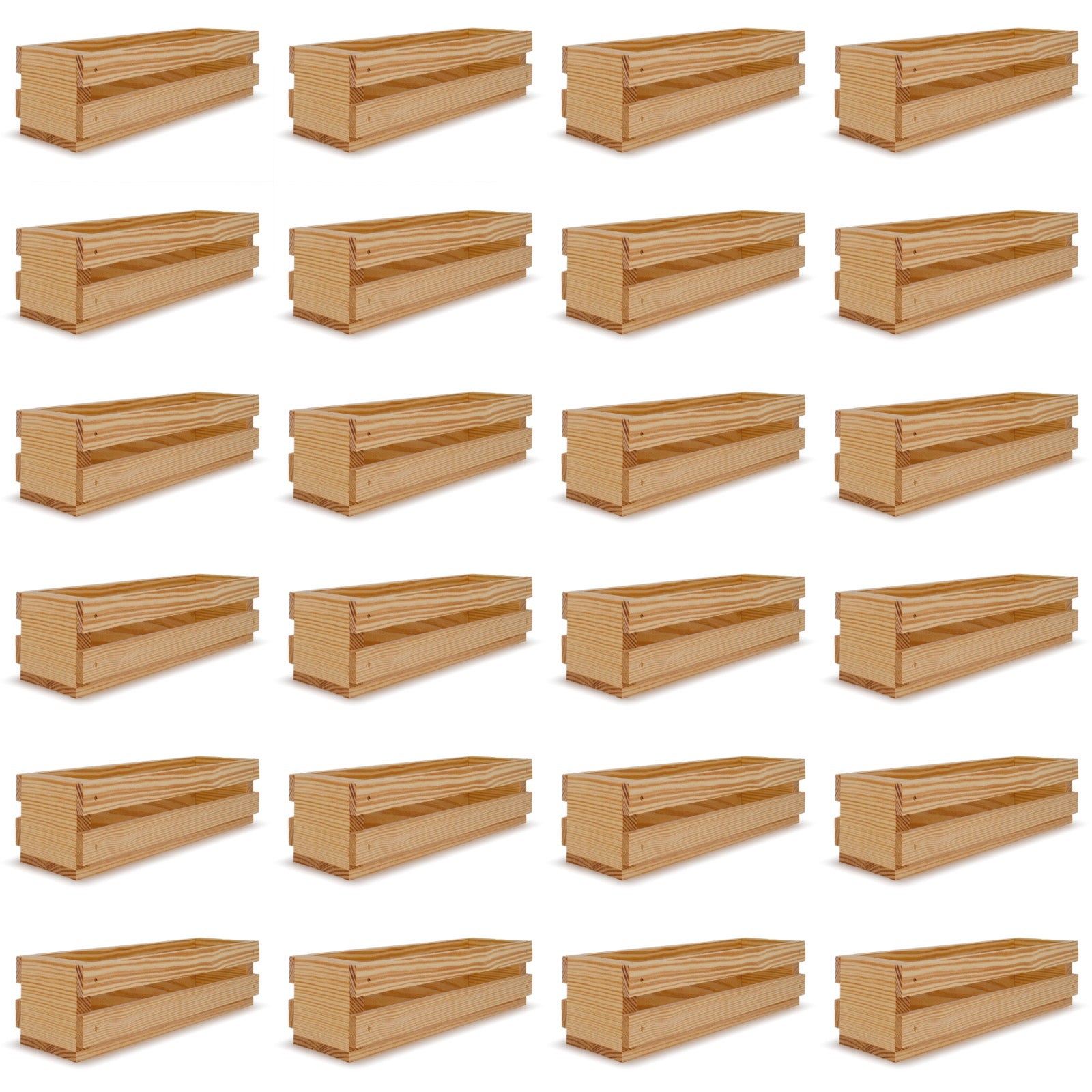 24 Single bottle wine crates 13x3.5x3.5
