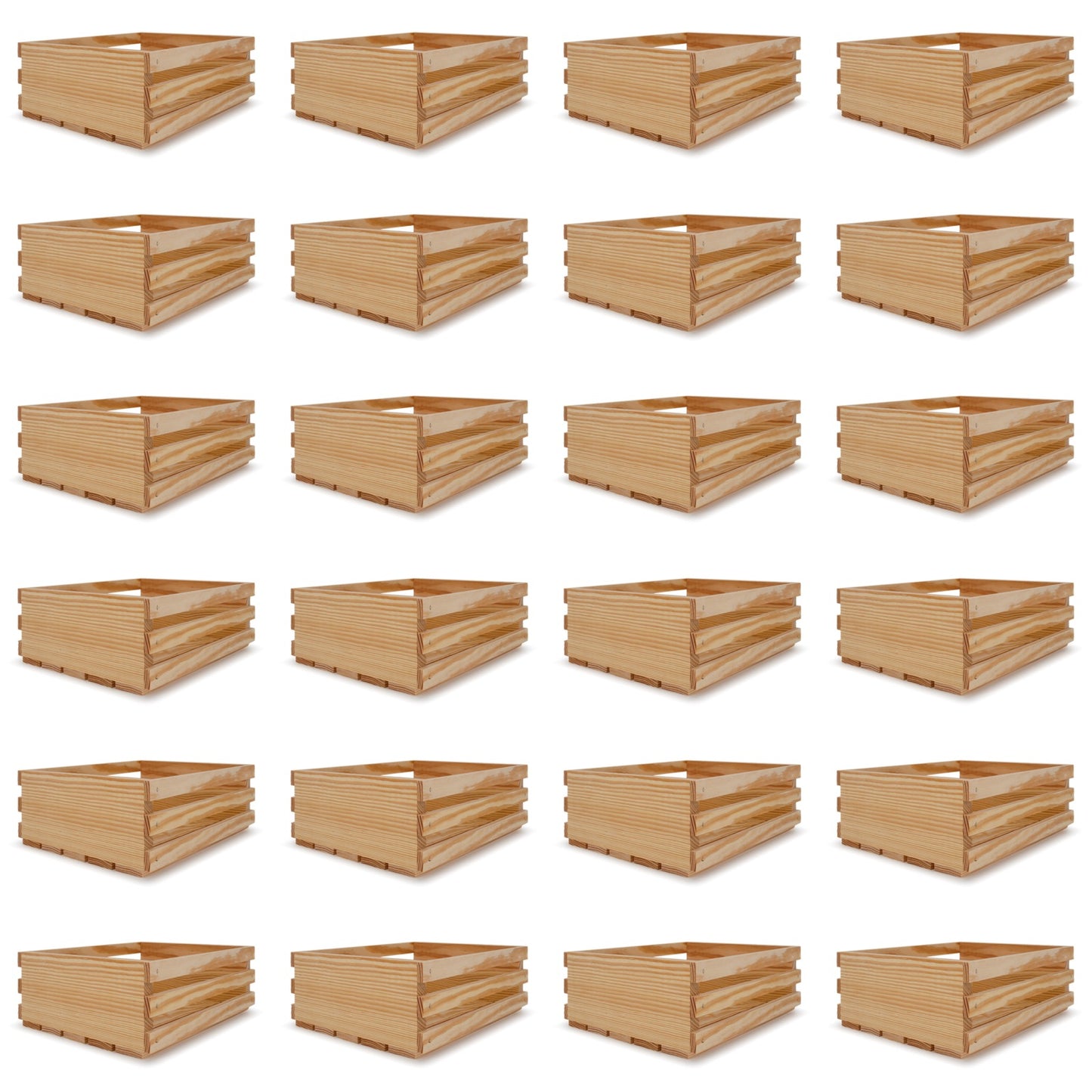 24 Small wooden crates 12x10x4.5