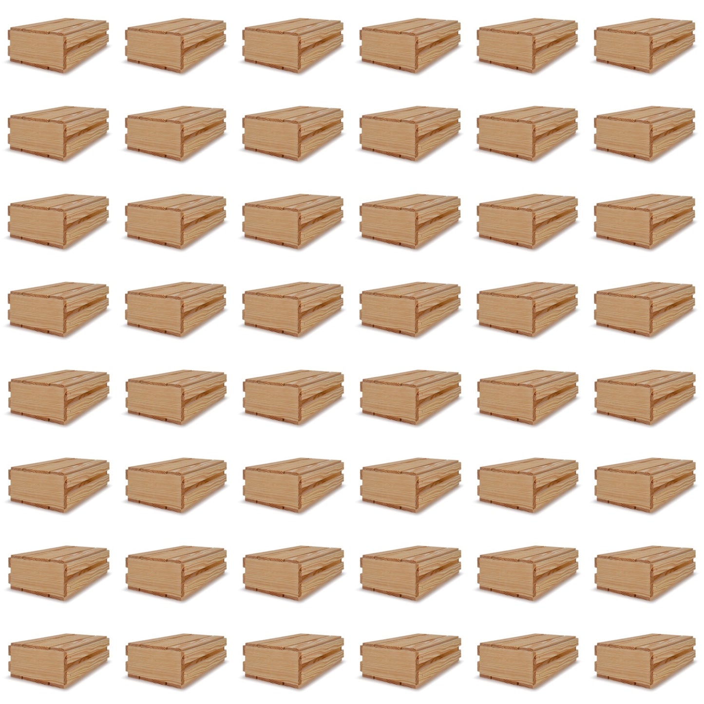 48- 2 bottle wine crates with lid 13x7.5x3.5