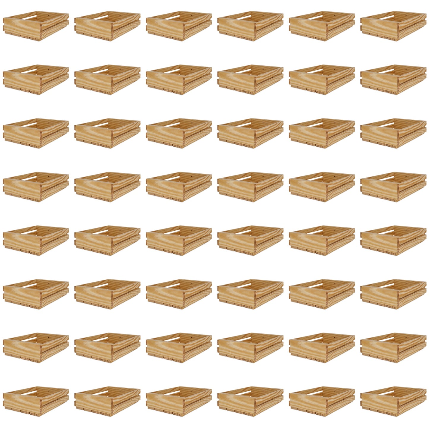 48 Small wooden crates 10x8x2.5