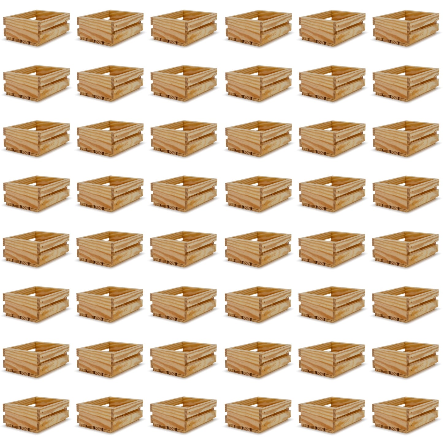 48 Small wooden crates 6x5x2.5