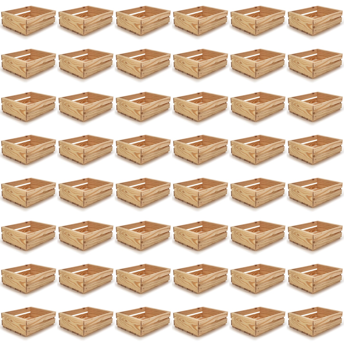 48 small wooden crates 10x8