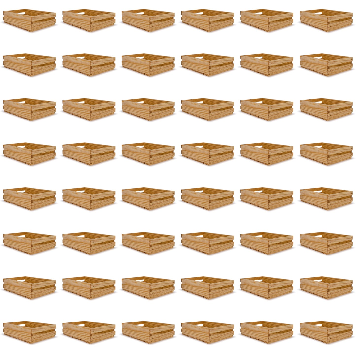 48 Small wooden crates 9x14x3.5