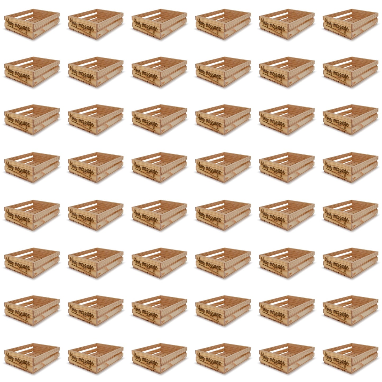 48 Small wooden crates 12x10x3.5 your message included