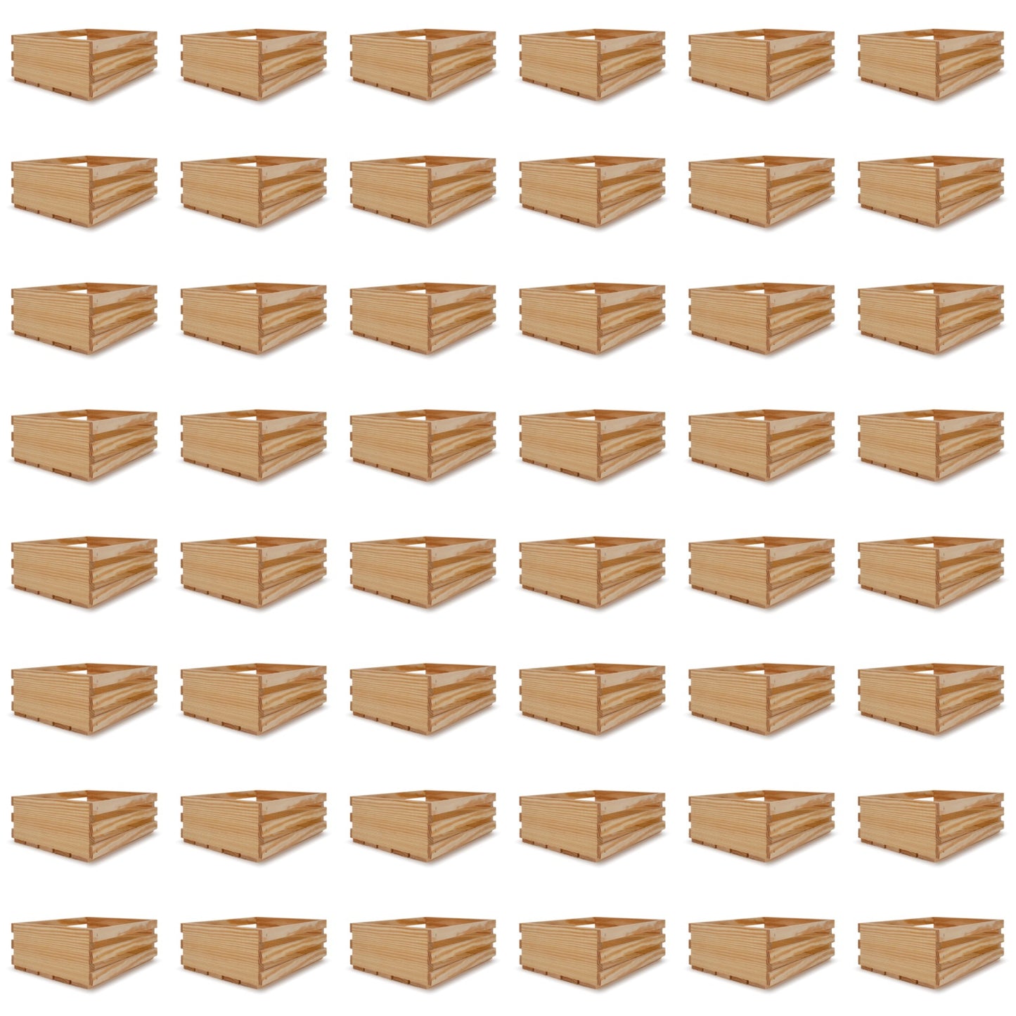 48 Small wooden crates 12x10x4.5