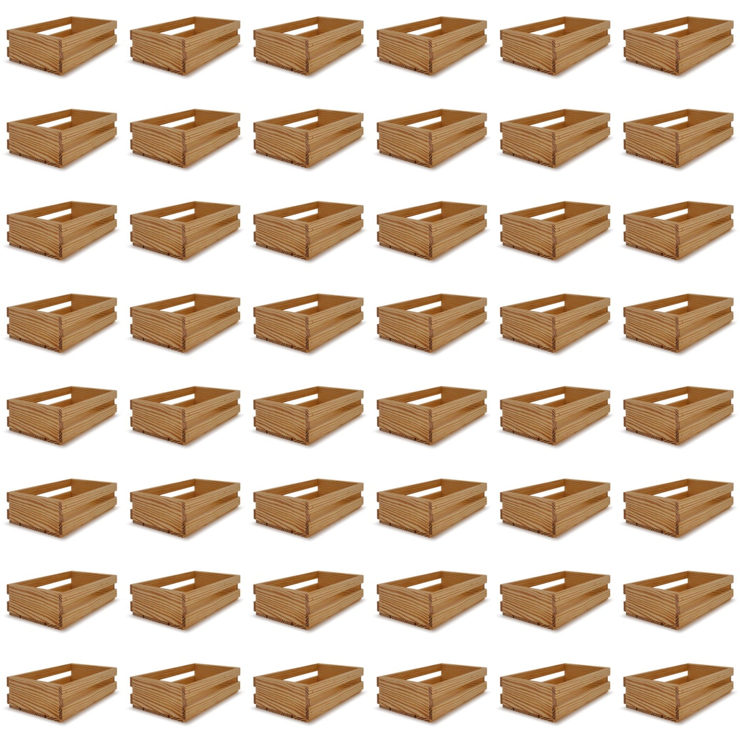 48 Small wooden crates 13x7.5x3.5