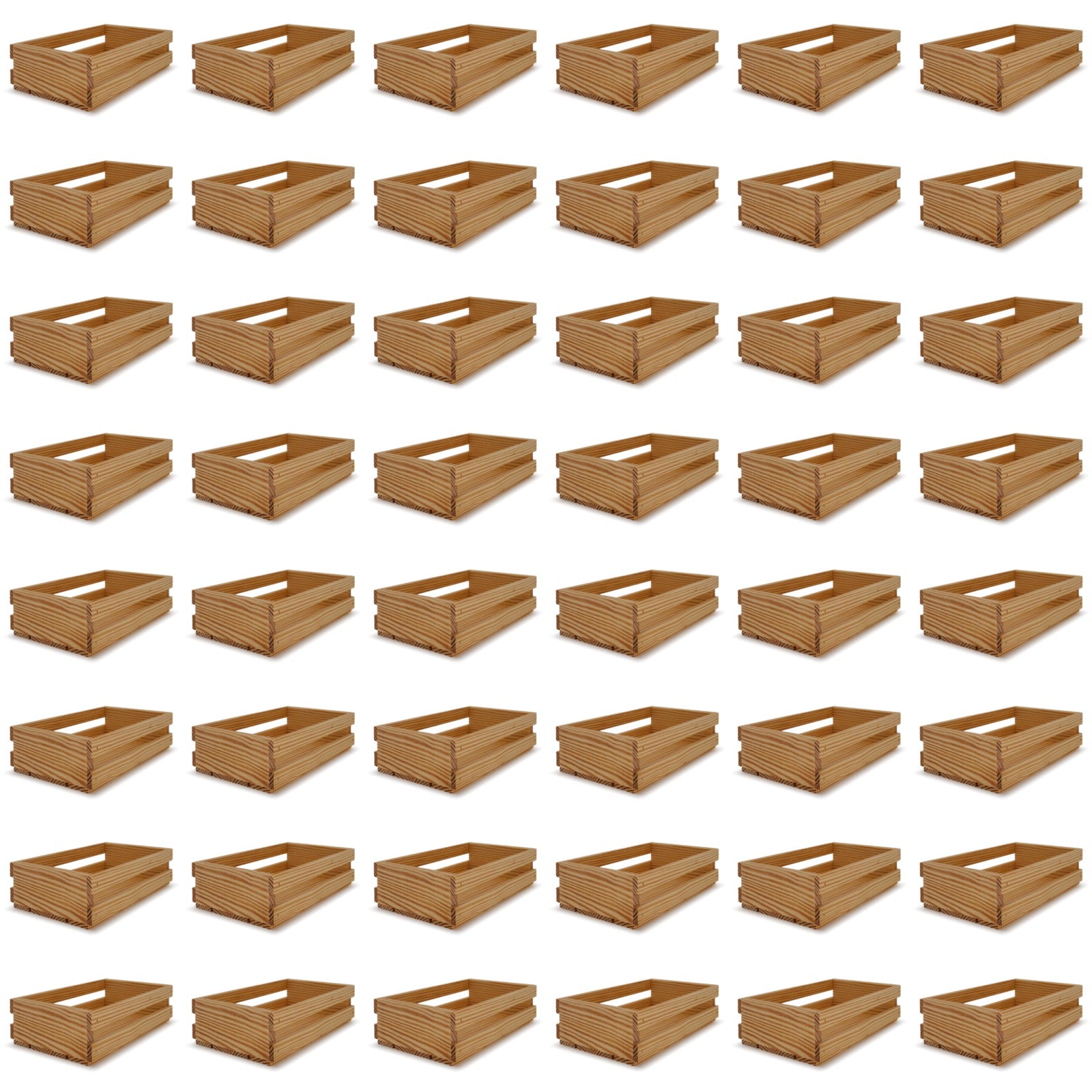 48 Small wooden crates 13x7.5x3.5