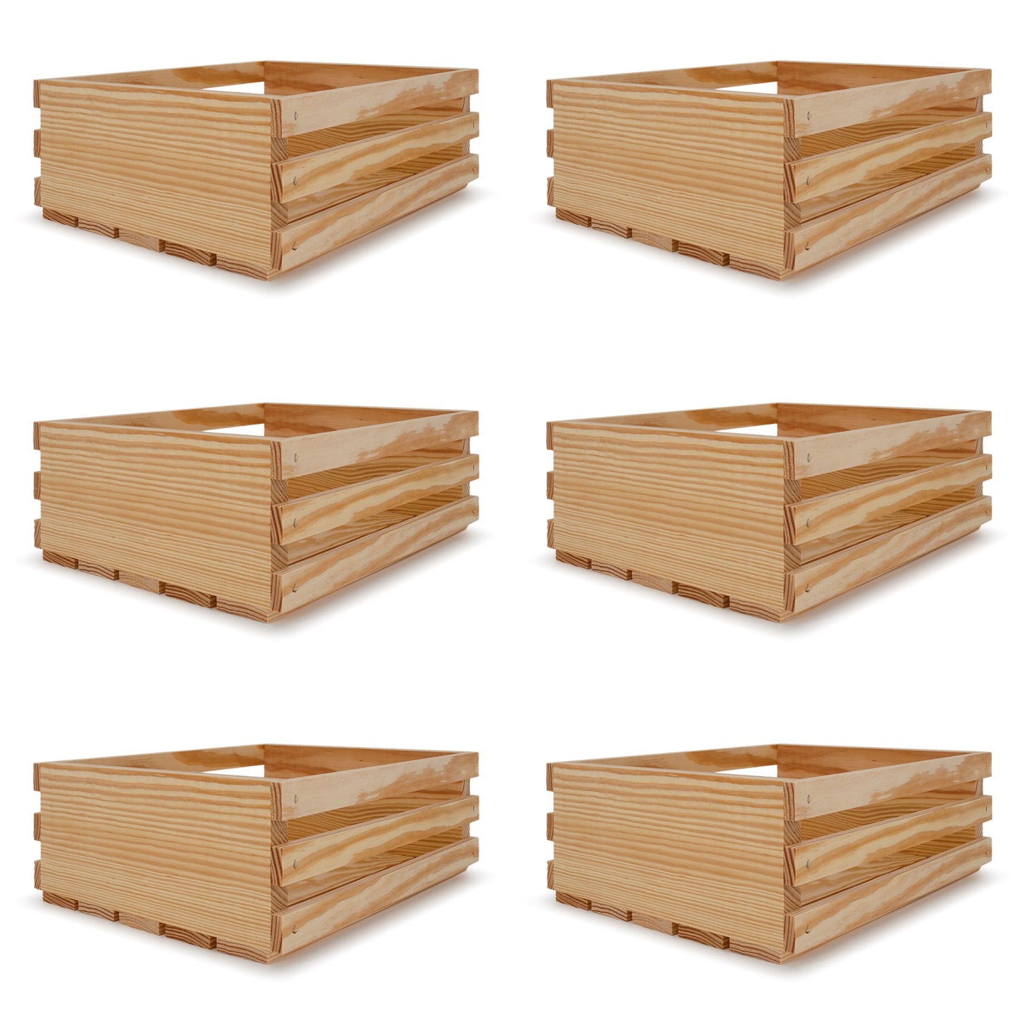 6 Small wooden crates 12x10x4.5
