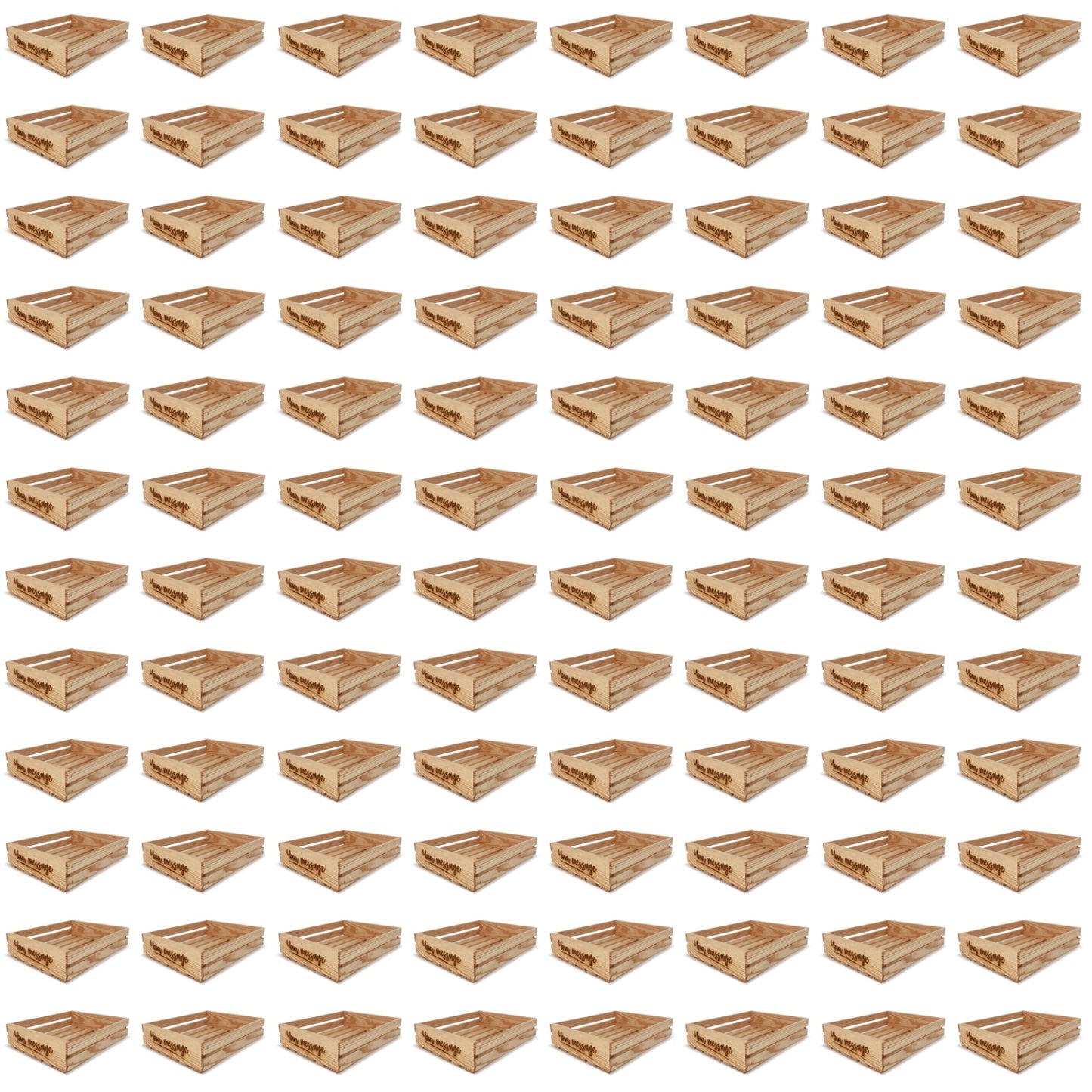 96 Customizable small wooden crates 14x12x3.5