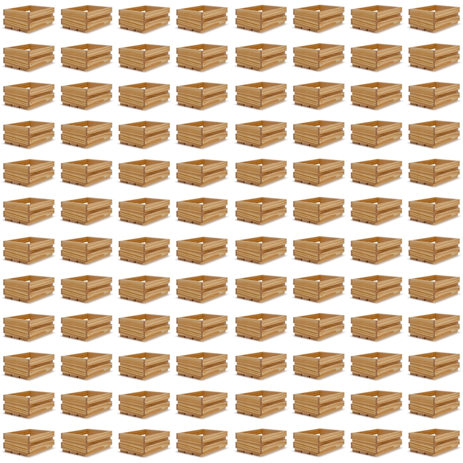 96 Small wooden crates 8x6x3.5