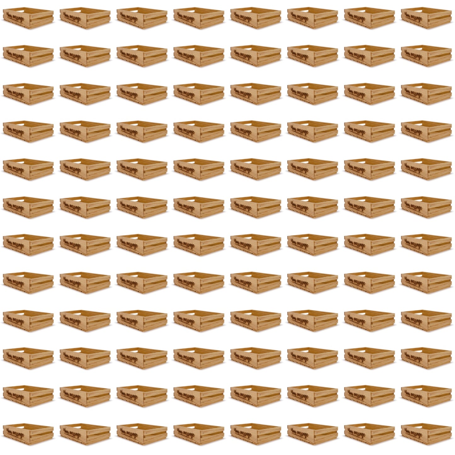 96 Small wooden crates 9x14x3.5 your message included