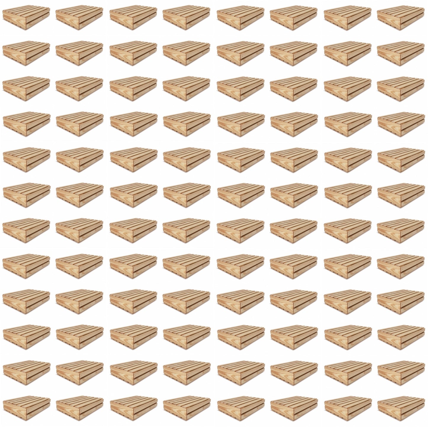 96 Small wooden crates with lids 14x12x3.5