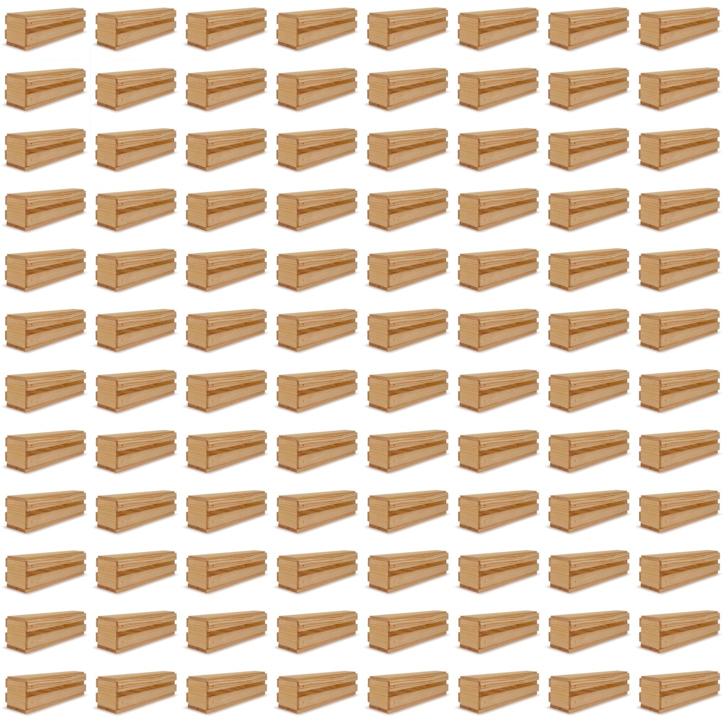 96 Single bottle wine crates with lid 13x3.5x3.5