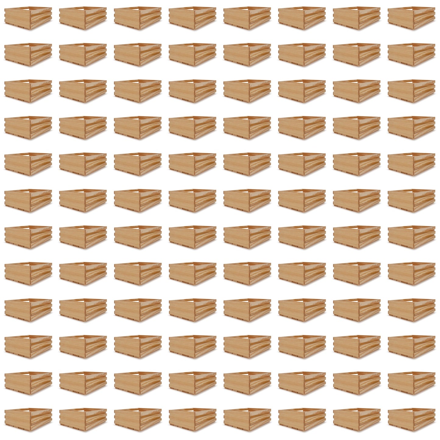 96 Small wooden crates 12x10x4.5