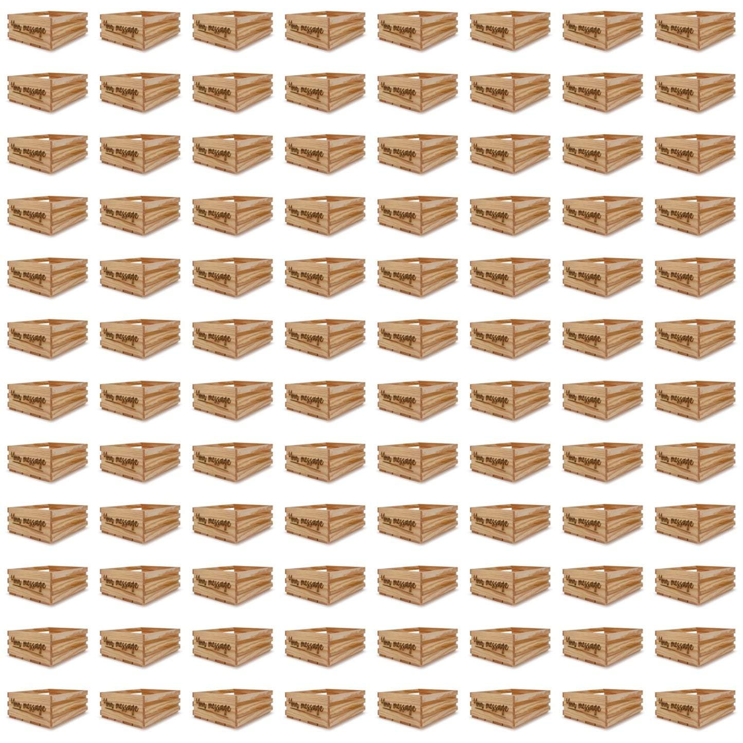 96 Small wooden crates 12x10x4.5 your message included