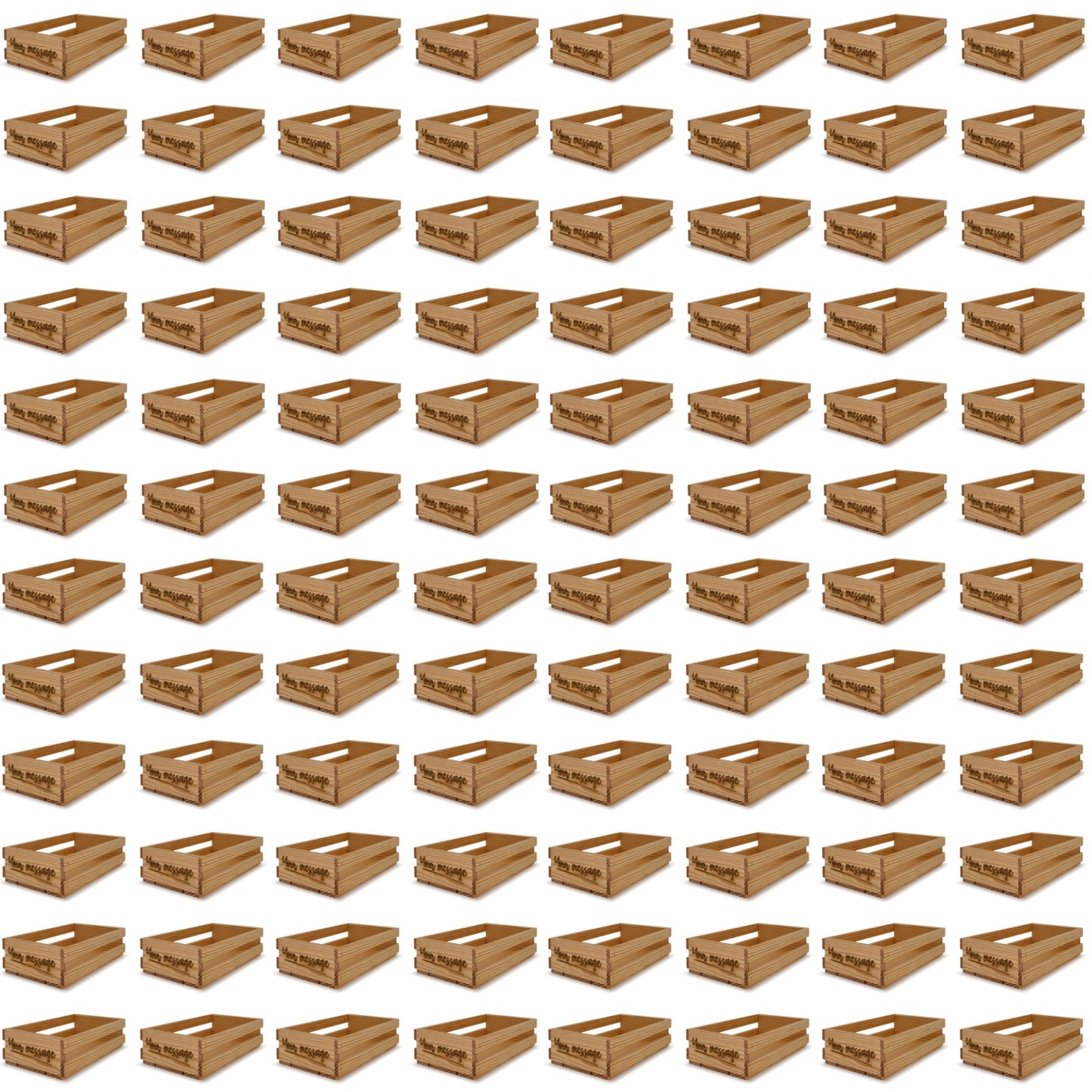 96 Small wooden crates 13x7.5x3.5 your message included