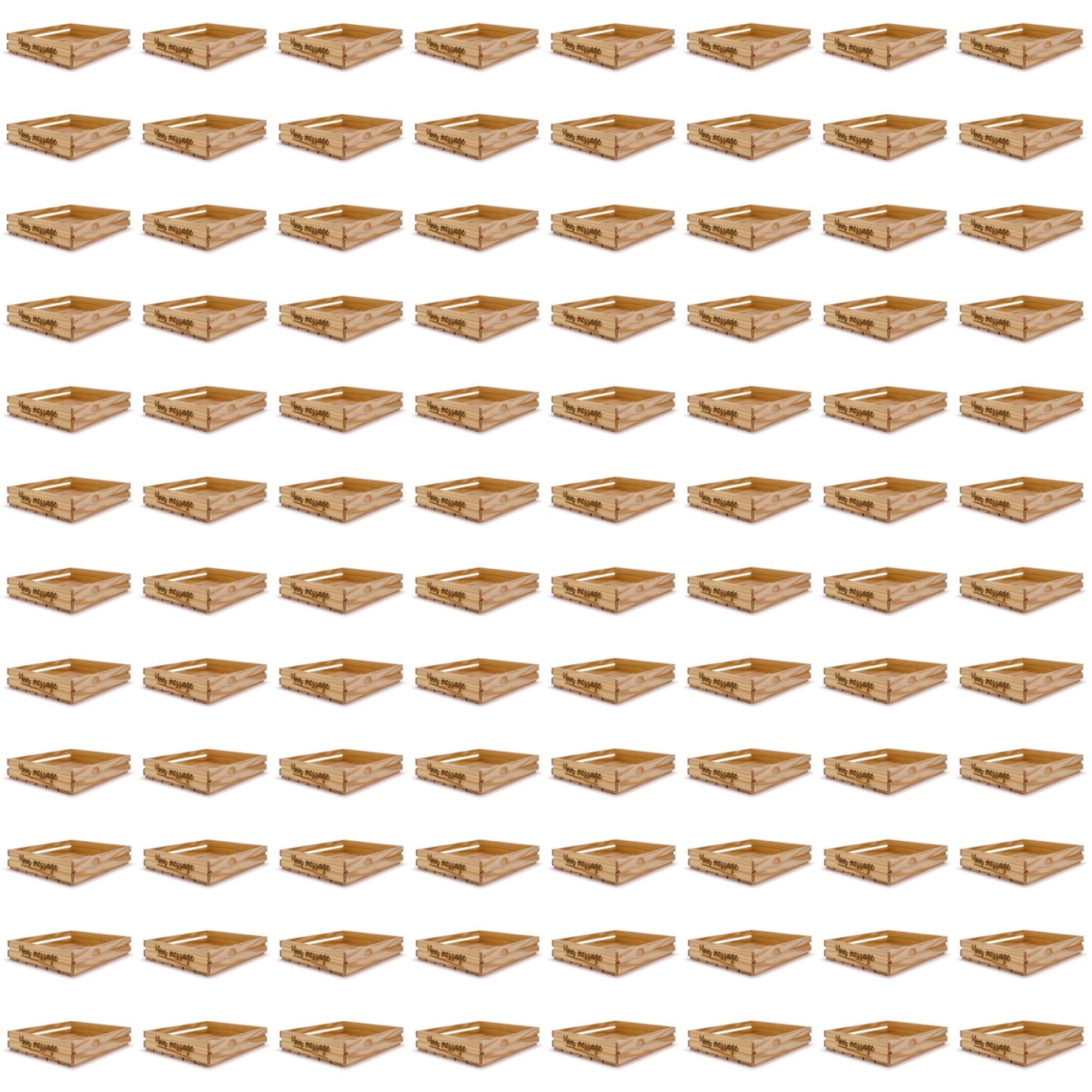 96 Small wooden crates 14x12x2.5 your message included