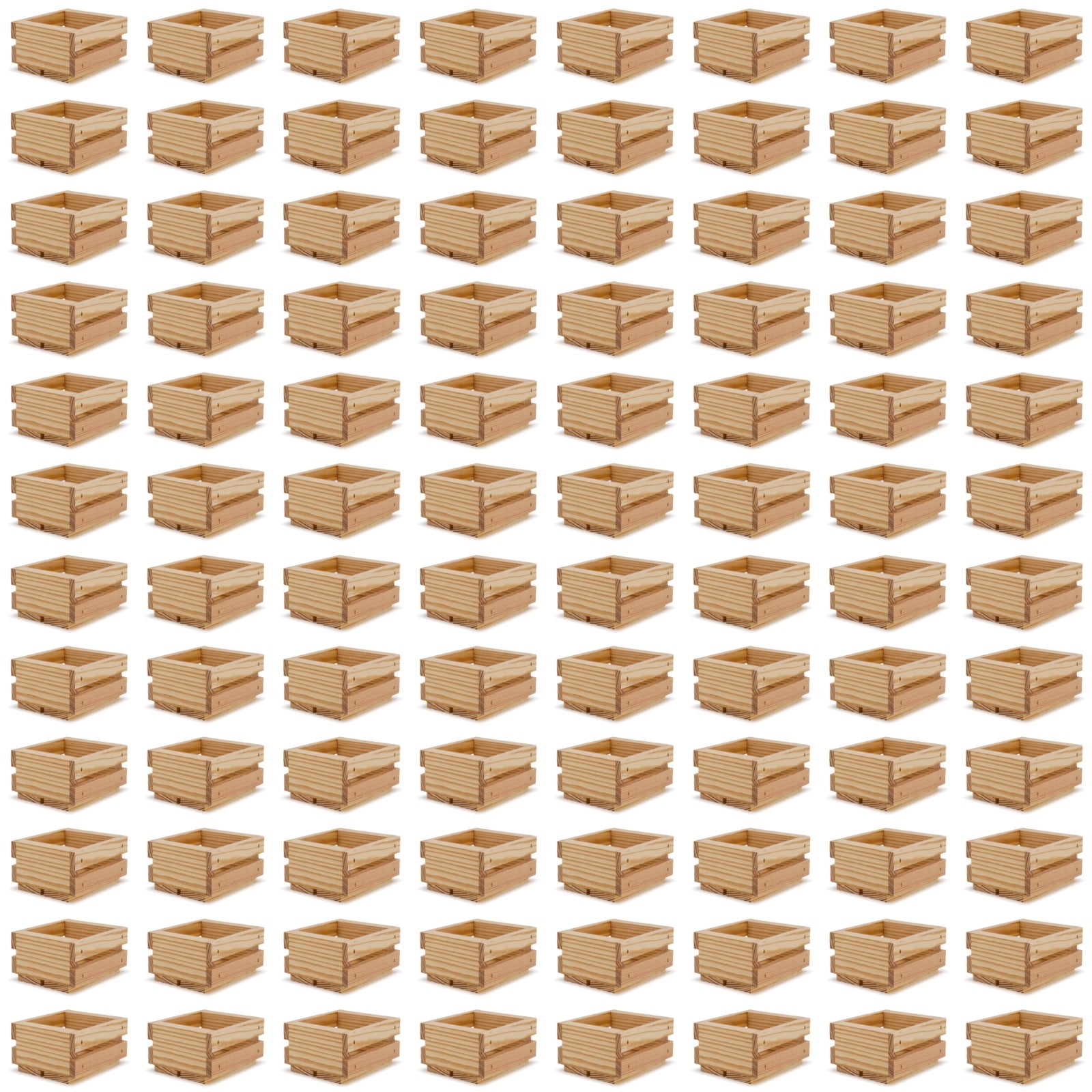 96 Small wooden crates 4x4x2.5