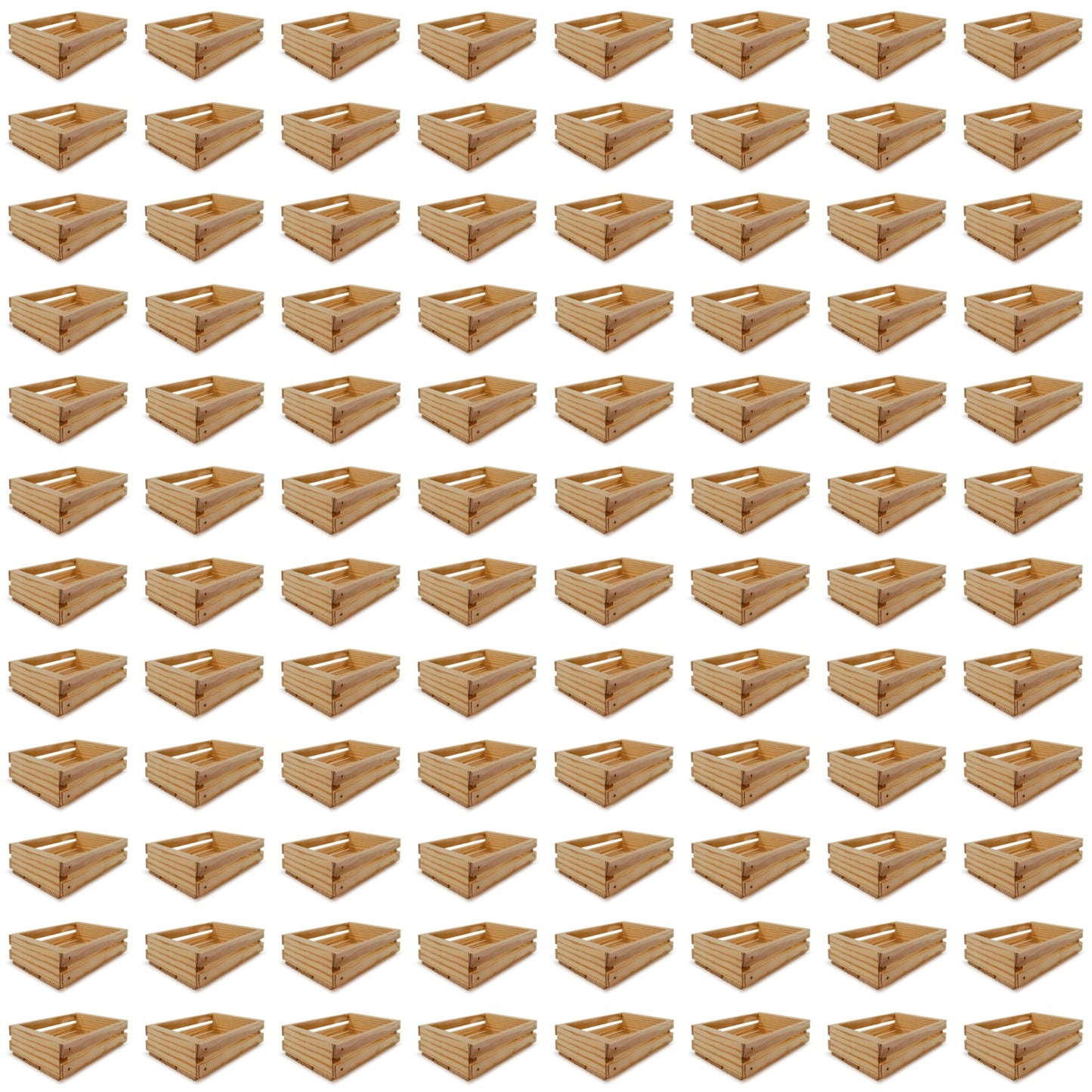 96 Small wooden crates 8x6x2.5