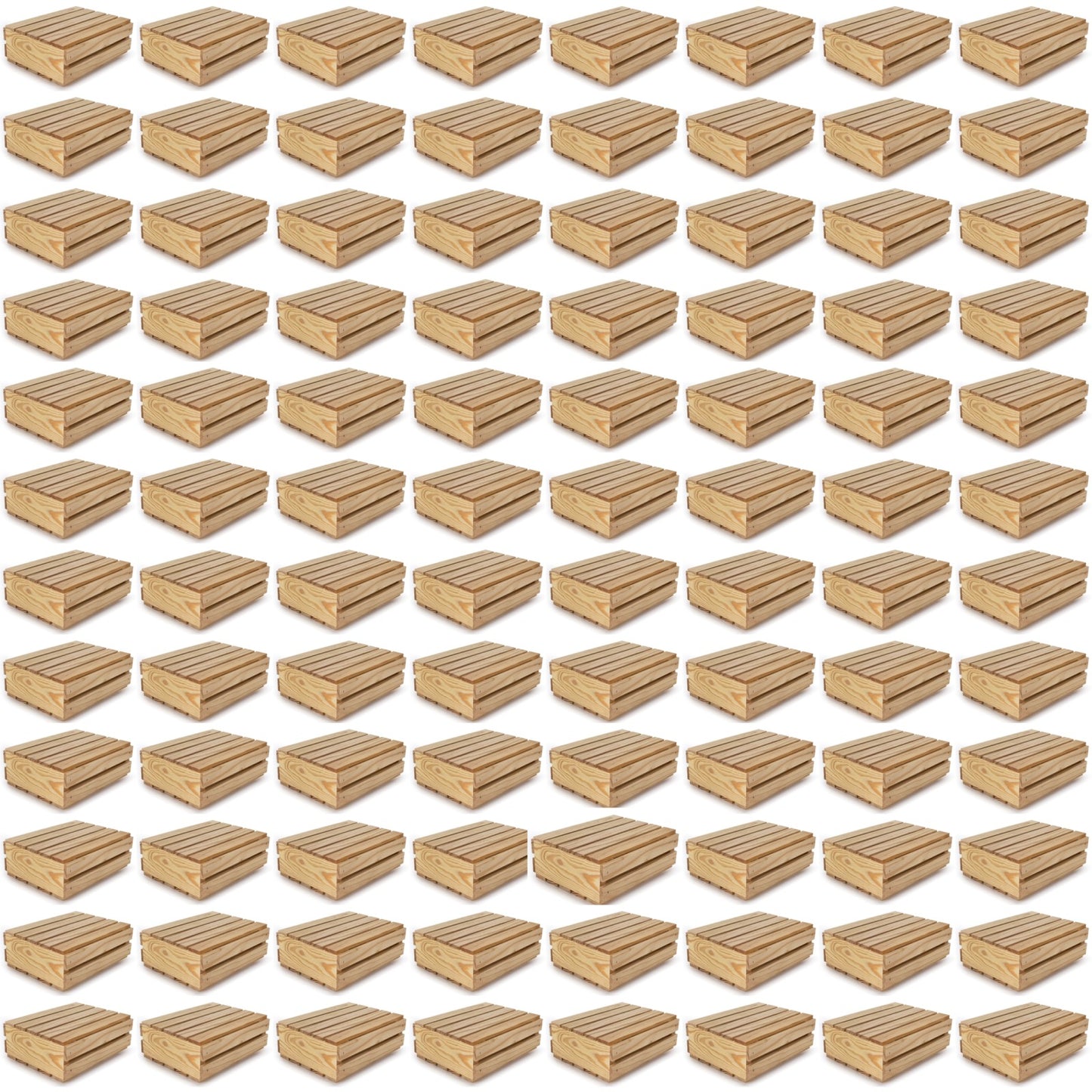 6 small wooden crates with lids 10x8