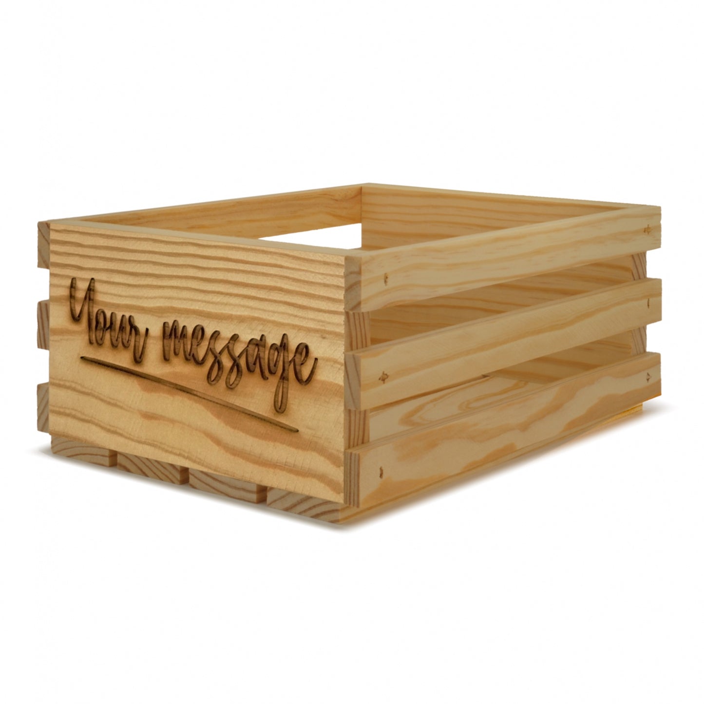 Small wooden crates 10x8x4.5 with your custom message, 6-SS-10-8-4.5-ST-NW-NL, 12-SS-10-8-4.5-ST-NW-NL, 24-SS-10-8-4.5-ST-NW-NL, 48-SS-10-8-4.5-ST-NW-NL, 96-SS-10-8-4.5-ST-NW-NL
