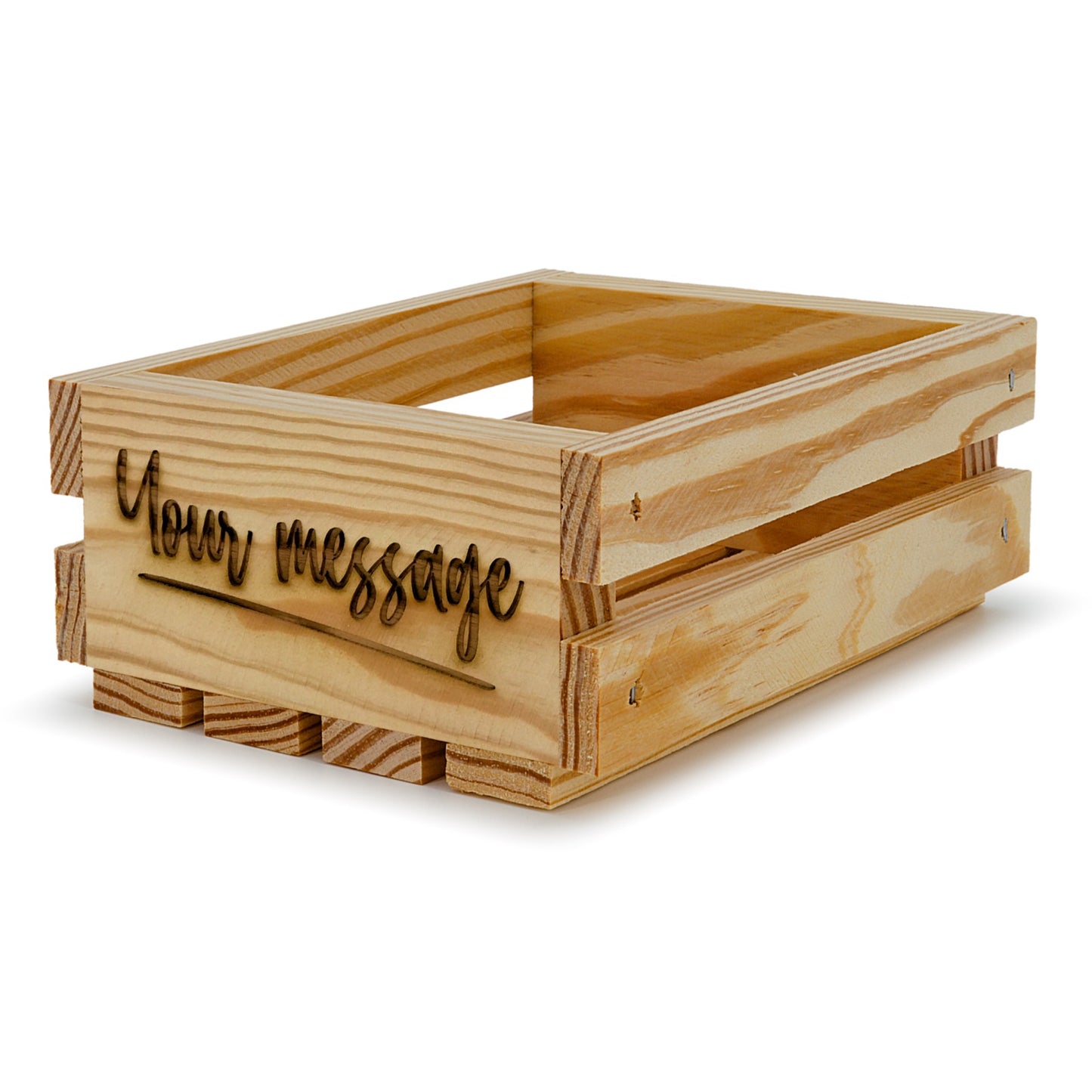 Small wooden crates 6x5x2.5 your message included, 6-SS-6-5-2.5-ST-NW-NL, 12-SS-6-5-2.5-ST-NW-NL, 24-SS-6-5-2.5-ST-NW-NL, 48-SS-6-5-2.5-ST-NW-NL, 96-SS-6-5-2.5-ST-NW-NL