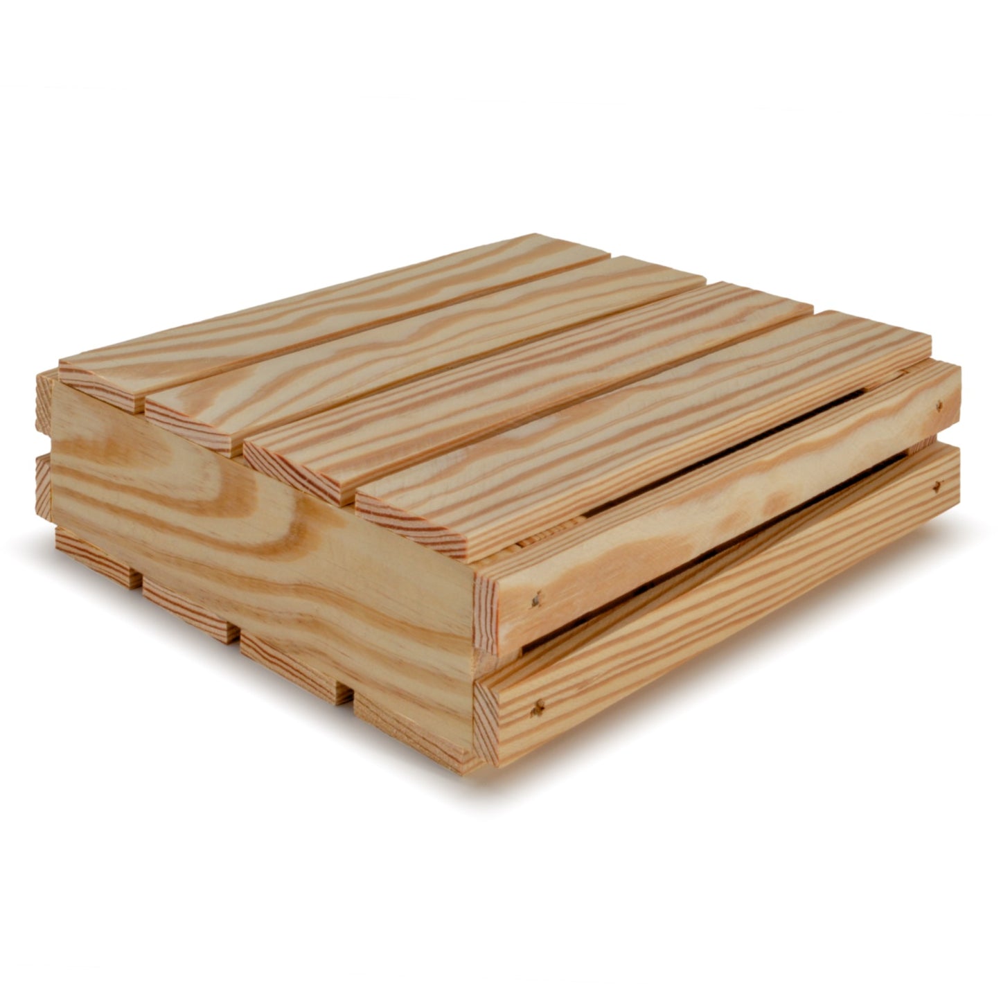 Small wooden crates with lid 8x8x2.5, 6-SS-8-8-2.5-NX-NW-LL, 12-SS-8-8-2.5-NX-NW-LL, 24-SS-8-8-2.5-NX-NW-LL, 48-SS-8-8-2.5-NX-NW-LL, 96-SS-8-8-2.5-NX-NW-LL