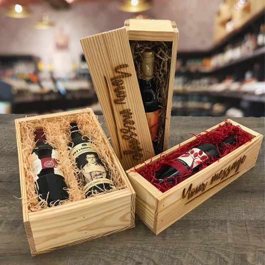 Creating stunning wine gift sets with wooden crates