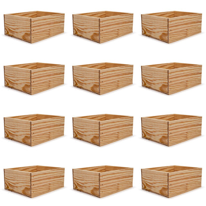 12 Small wooden crates 12x9.75x5.25