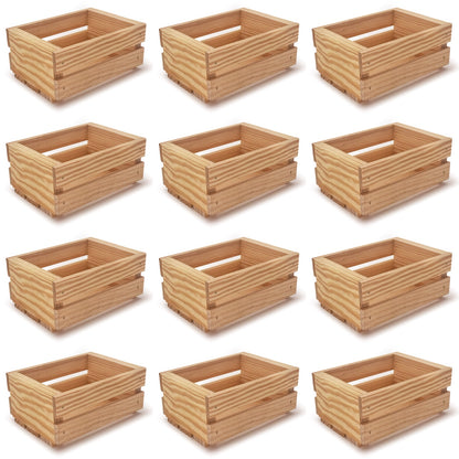 12 Small wooden crates 7.125x5.5x3.5