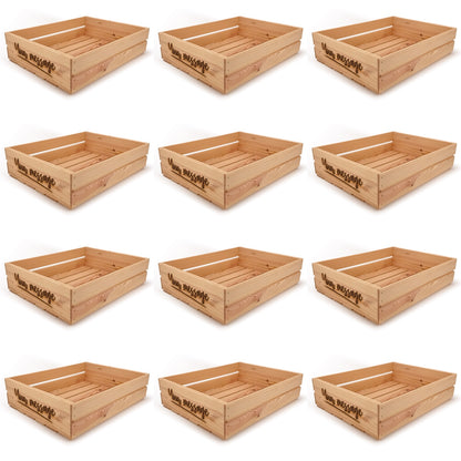 12 Small wooden crates with custom message 22x17x5.25, 6-WS-22-17-5.25-ST-NW-NL, 12-WS-22-17-5.25-ST-NW-NL, 24-WS-22-17-5.25-ST-NW-NL, 48-WS-22-17-5.25-ST-NW-NL, 96-WS-22-17-5.25-ST-NW-NL
