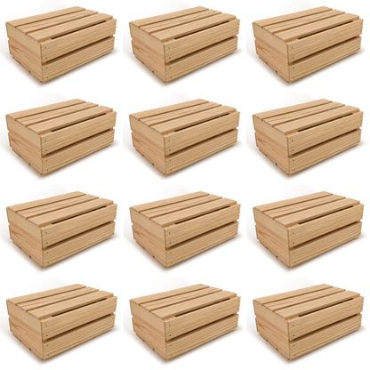 12 Small wooden crates with lid 12x9x5.25