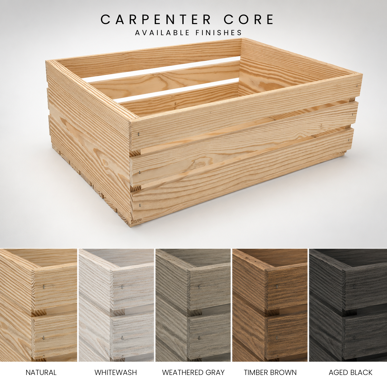 (draft) Open Slat Crate 18½ × 14 × 6¾