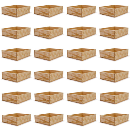 24 Small wooden crates 12x9.75x3.5