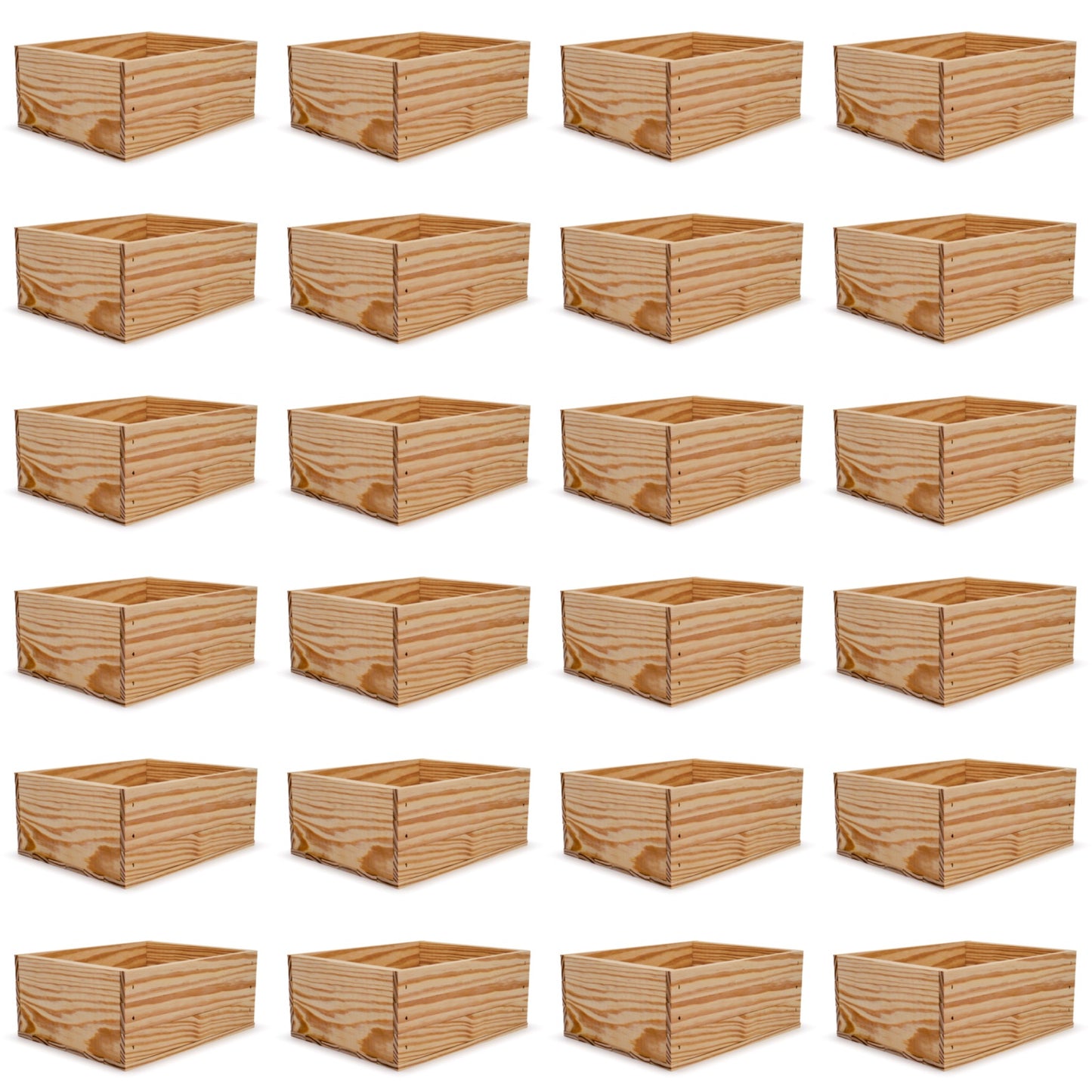 24 Small wooden crates 12x9.75x5.25