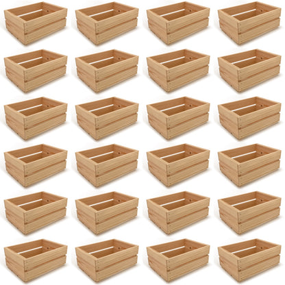 24 Small wooden crates 12x9x5.25