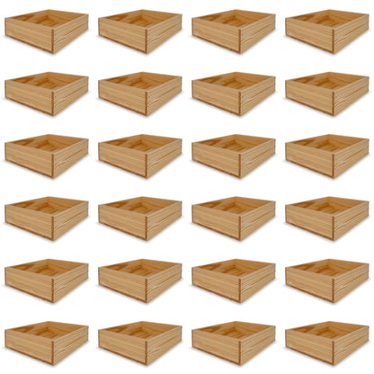 24 Small wooden crates 14x11.5x3.5