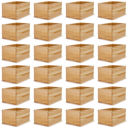 24 Small wooden crates 9x6.25x5.25