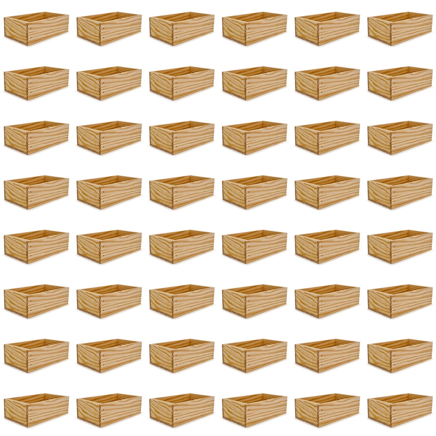 48 Small wooden crates 11x6.25x3.5