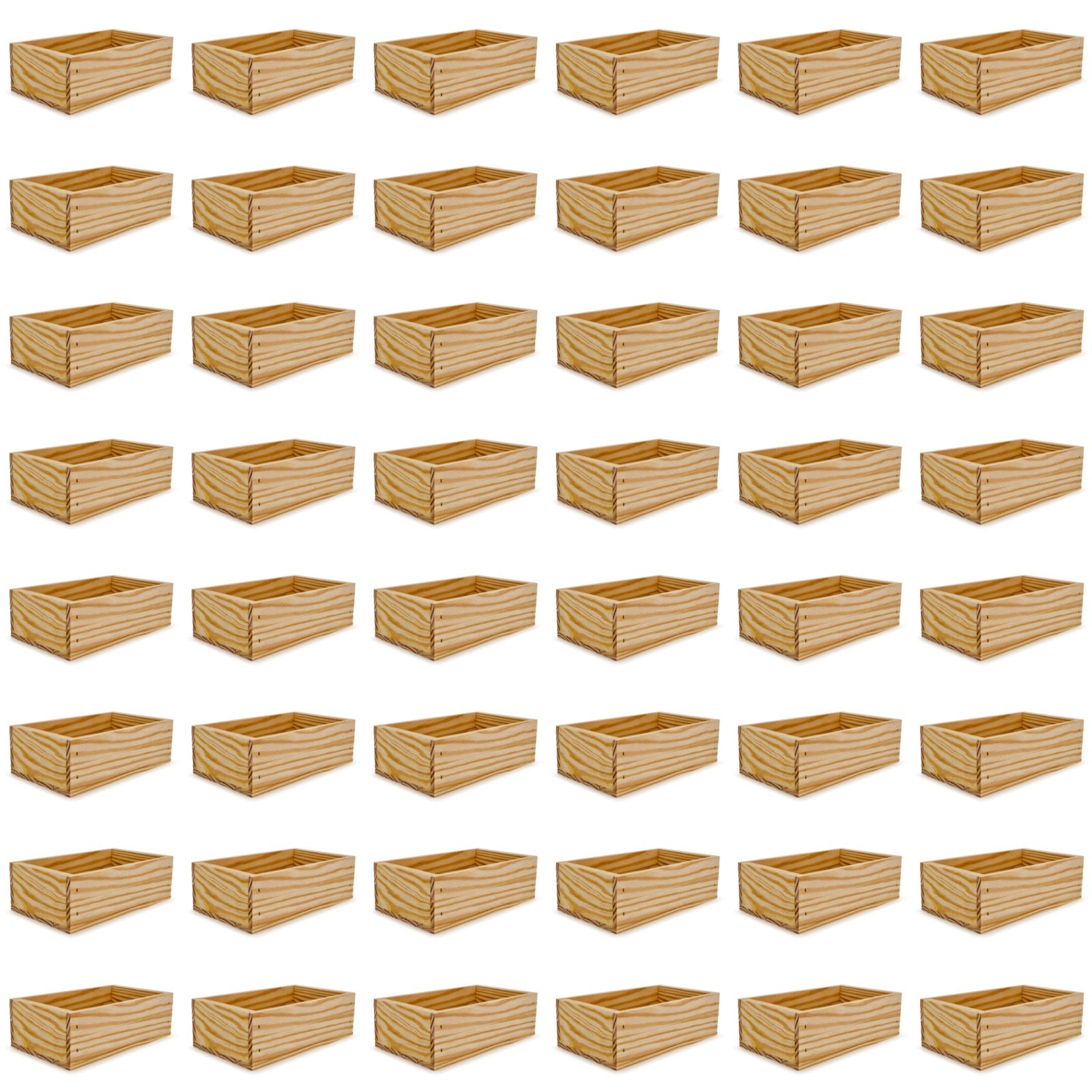 48 Small wooden crates 11x6.25x3.5