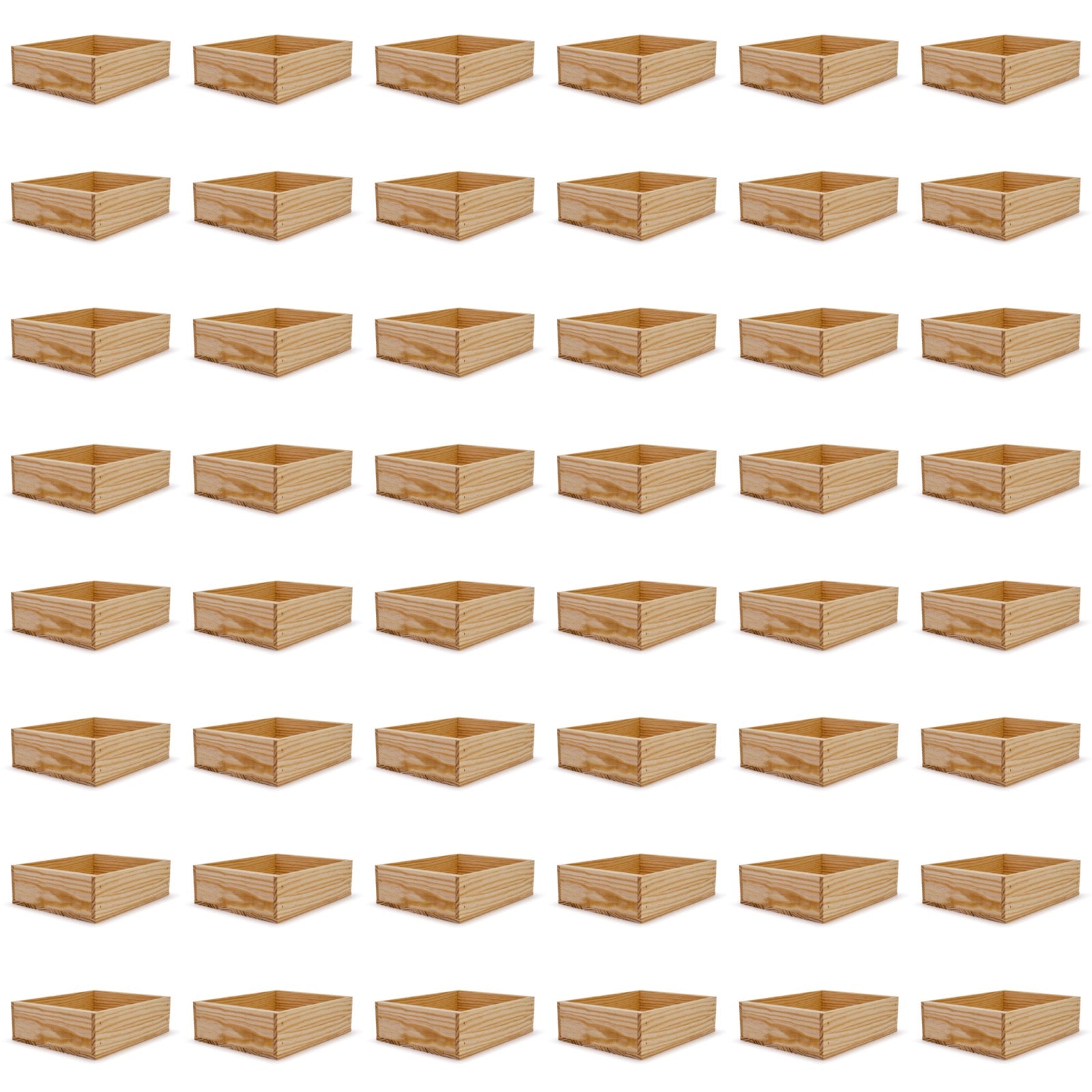 48 Small wooden crates 12x9.75x3.5