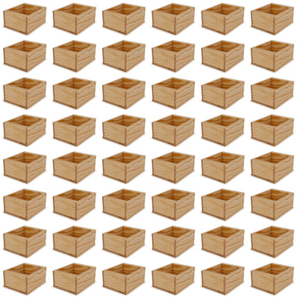 48 Small wooden crates 5x4.5x2.75