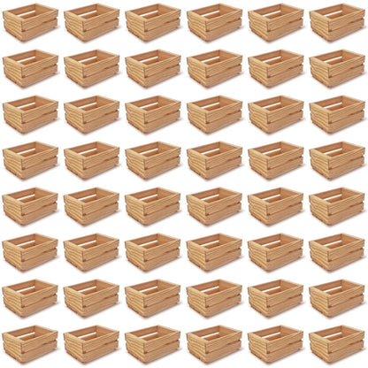 48 Small wooden crates 7.125x5.5x3.5