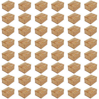 48 Small wooden crates with lid 5x4.5x2.75