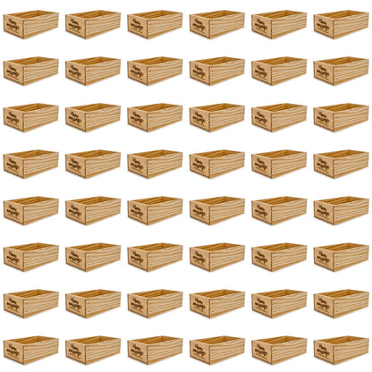 48 Small wooden crates with custom message 11x6.25x3.5
