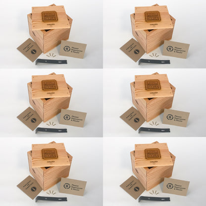 6 Small-sized DIY gift crate kits with your image by Carpenter Core