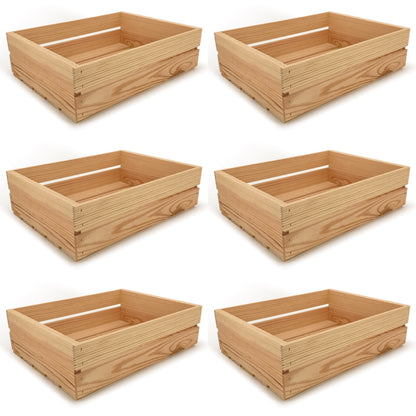 6 Small wooden crates 18x14x5.25