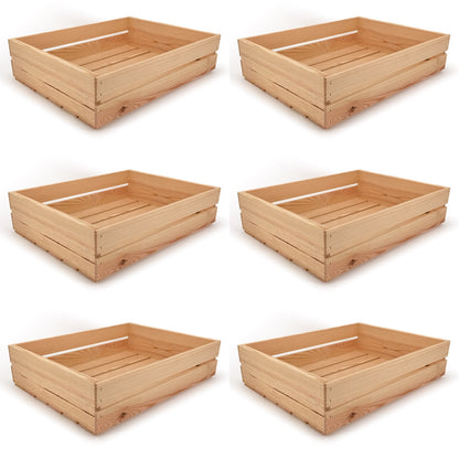 6 Small wooden crates 22x17x5.25