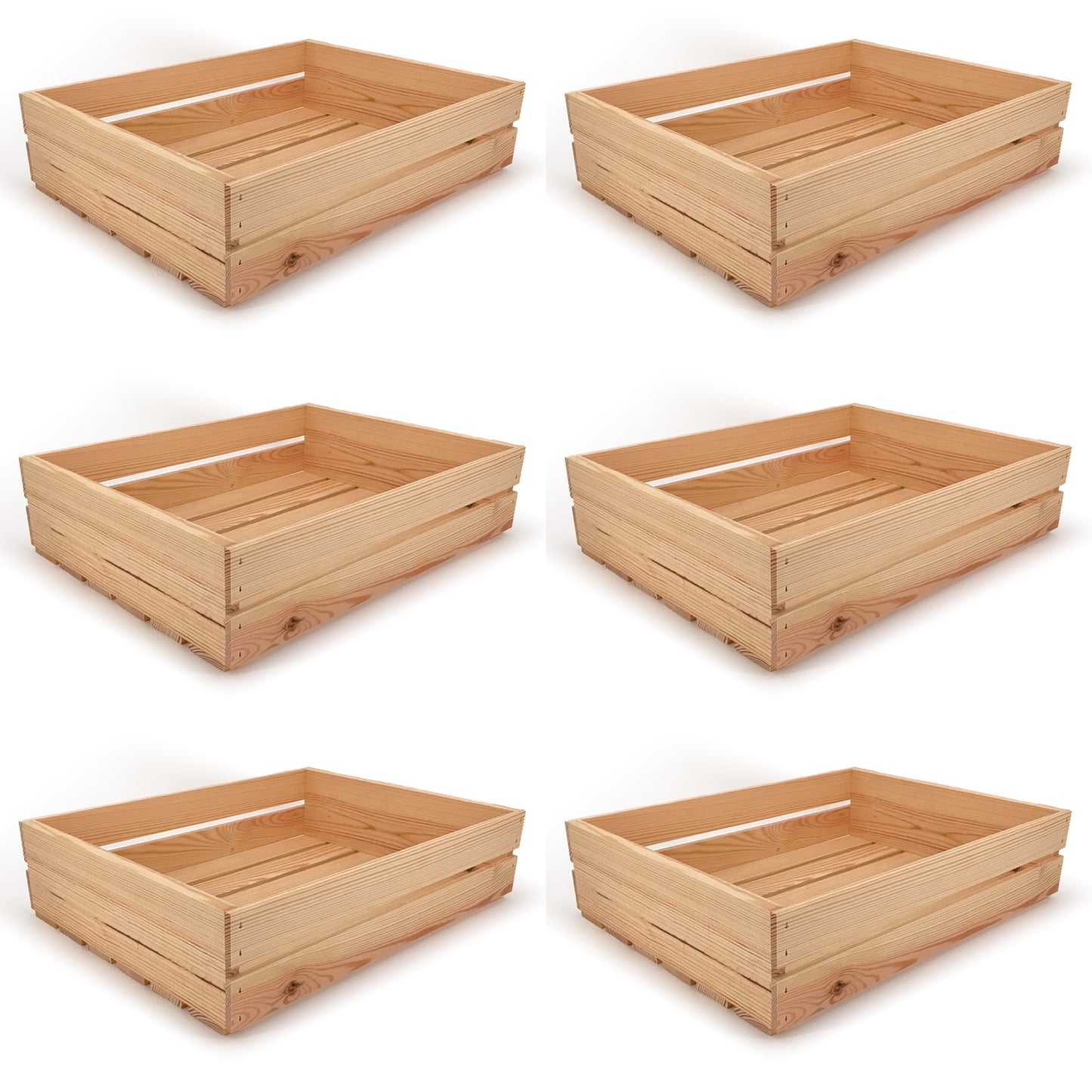 6 Small wooden crates 22x17x5.25, 6-WS-22-17-5.25-NX-NW-NL, 12-WS-22-17-5.25-NX-NW-NL, 24-WS-22-17-5.25-NX-NW-NL, 48-WS-22-17-5.25-NX-NW-NL, 96-WS-22-17-5.25-NX-NW-NL